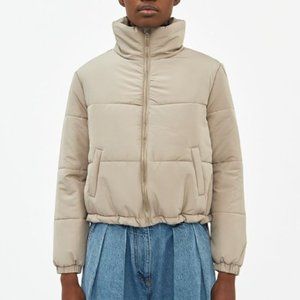 Taupe Puffer Jacket from Which We Want